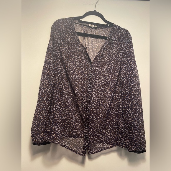 Esprit Purple Women’s Button Down Sheer Shirt Size XL - Picture 5 of 14